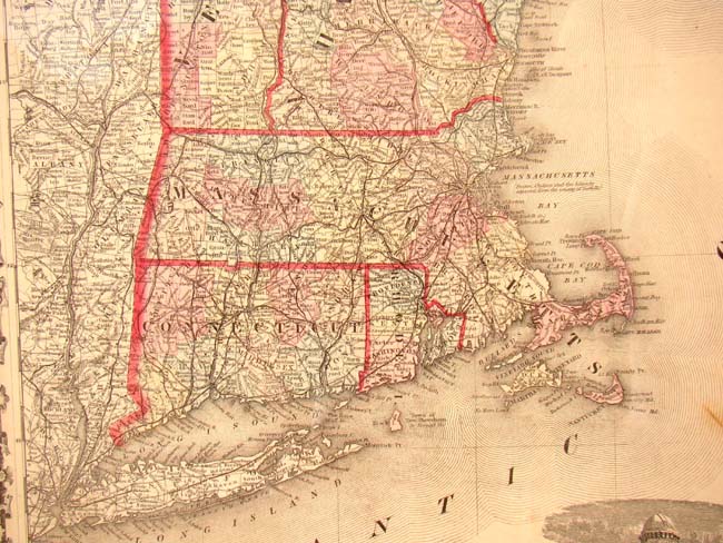 A beautiful Map of New England by Alvin Johnson published in 1862 — image 5